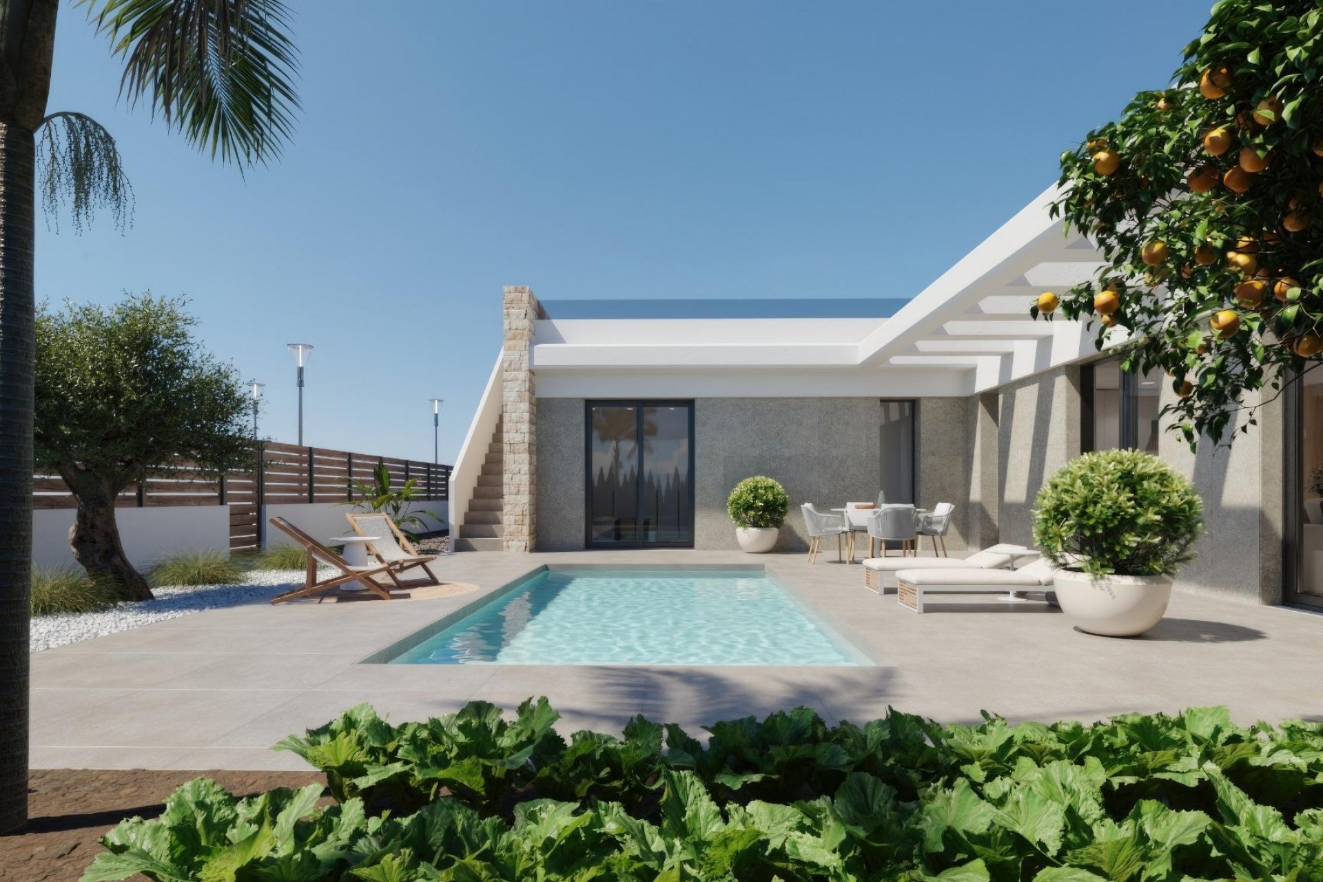 Obra nueva - Villa - Fuente Álamo - Hacienda del Alamo