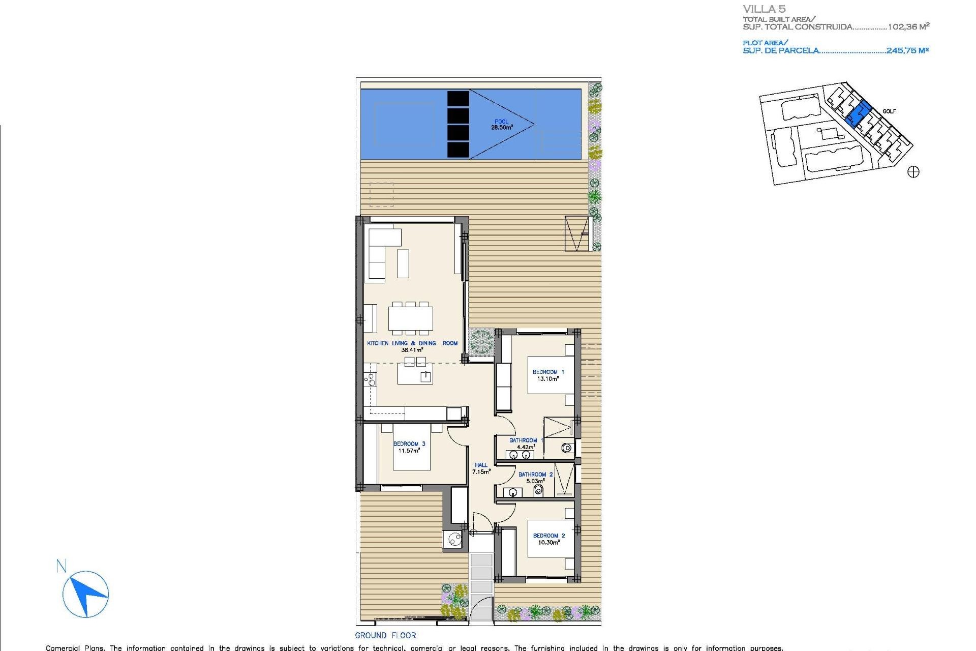 Obra nueva - Villa - Los Alcazares - Serena Golf