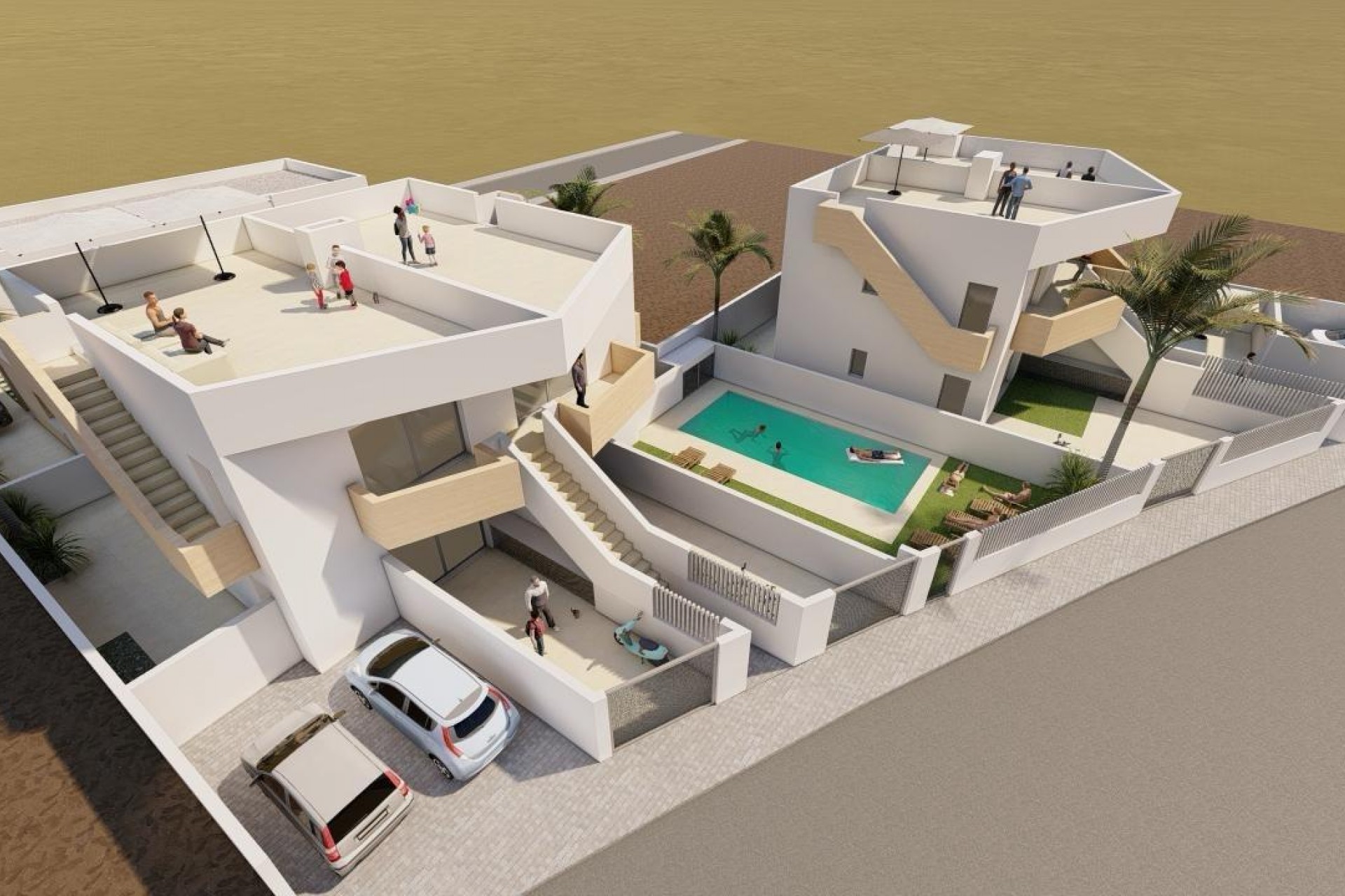 Obra nueva - Villa - Puerto de Mazarron - Mar De Plata