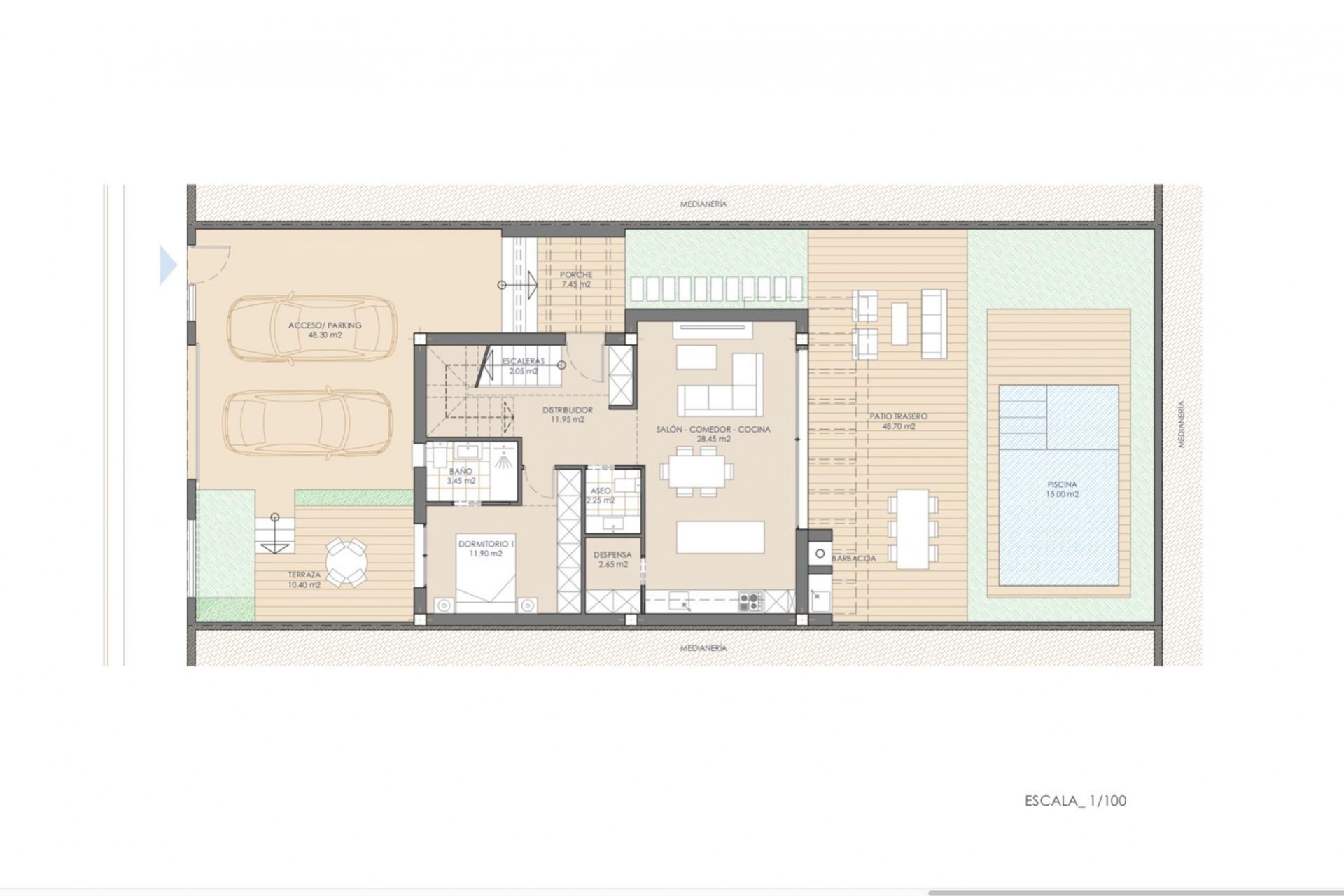 Obra nueva - Villa - San Juan de los Terreros - Las Mimosas