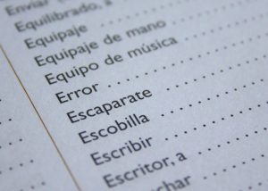spanish glossary